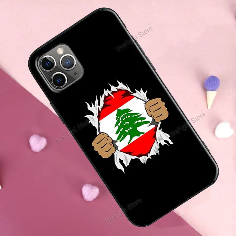 Чехол для телефона с ливанским флагом iPhone 13 11 Pro Max 12 mini X XR XS 6S 7 8 Plus SE 2020 | Мобильные
