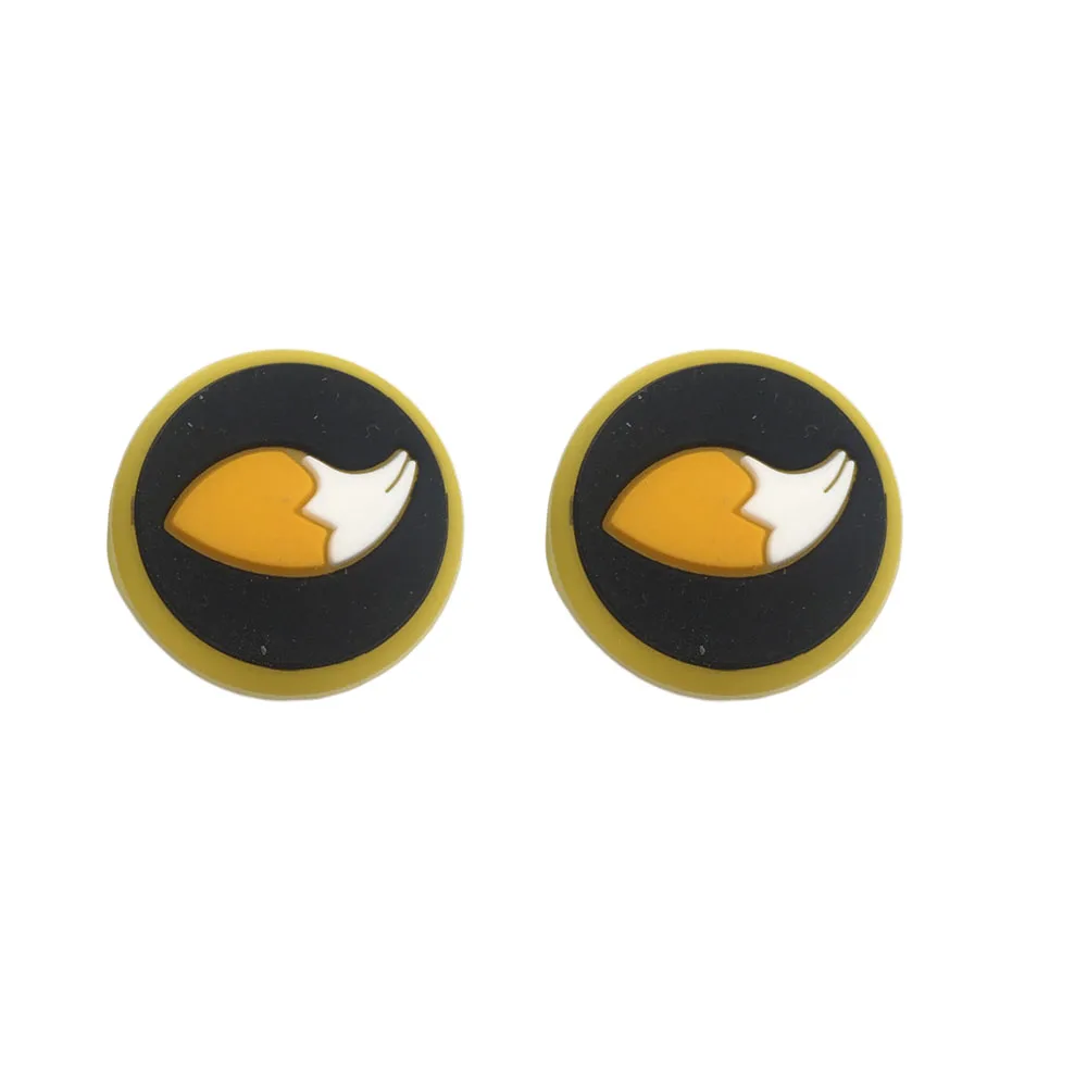 Tail Black Orange 100 пар = 200 шт милые силиконовые ручки для большого пальца крышки кнопки для nintendo Switch Joy Con контроллер - Color: Tail Black Orange