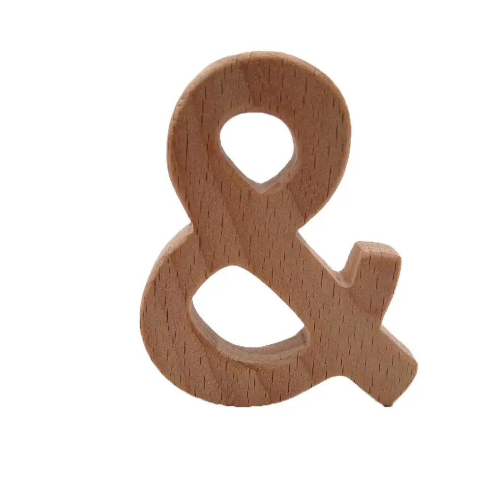 1 шт. деревянный Прорезыватель для зубов мультяшный кулон сделай сам игрушки