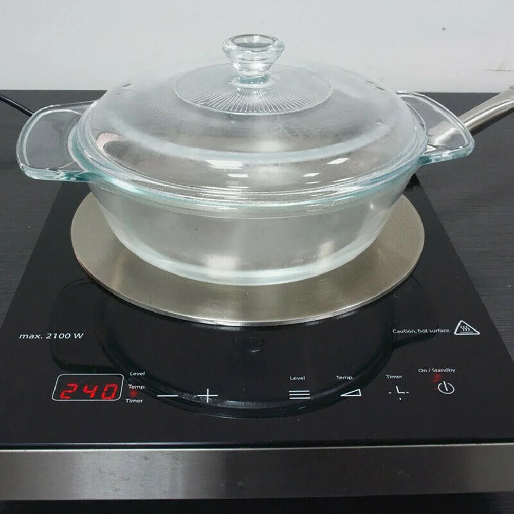 Induction Hob Converter Heat Diffuser Disc Adapter Plate Saucepan Pot Tool 21.5/19.5cm Cooking | Дом и сад