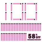 Пули из пенопласта для Nerf, черные мягкие полые отверстия, запасные боеприпасы для пистолета серии Nerf, бластеры для Nerf, аксессуары, 100 шт.