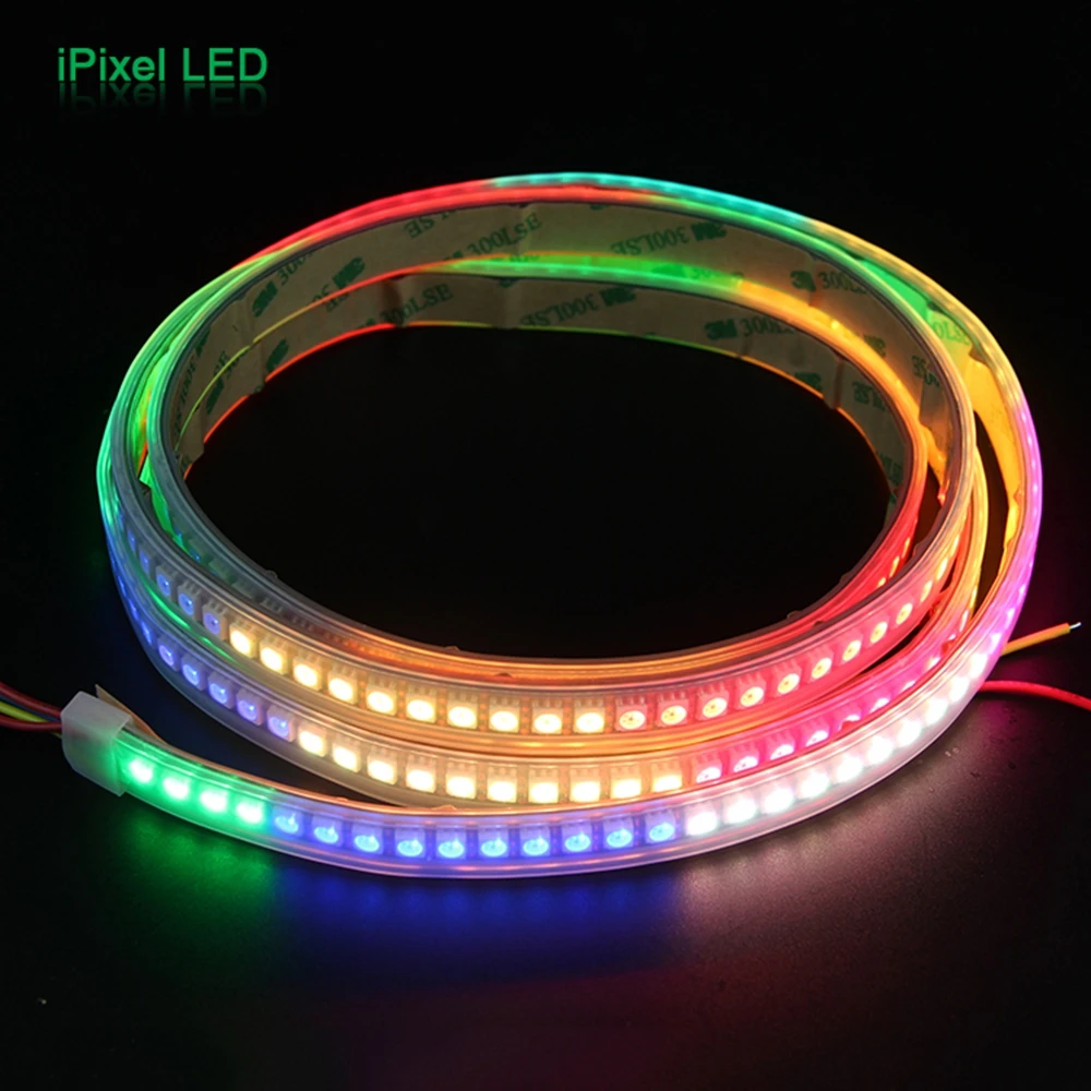 Модифицируемая RGB полноцветная меняющая цвет SK9822 Встроенная IC 144lLeds/метр