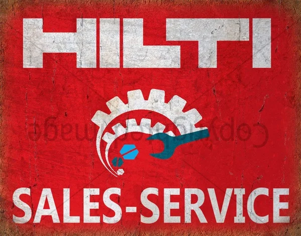 

Hilti Service Vintage Retro Style Garage Workshop Metal Tin Sign Wall Plaque