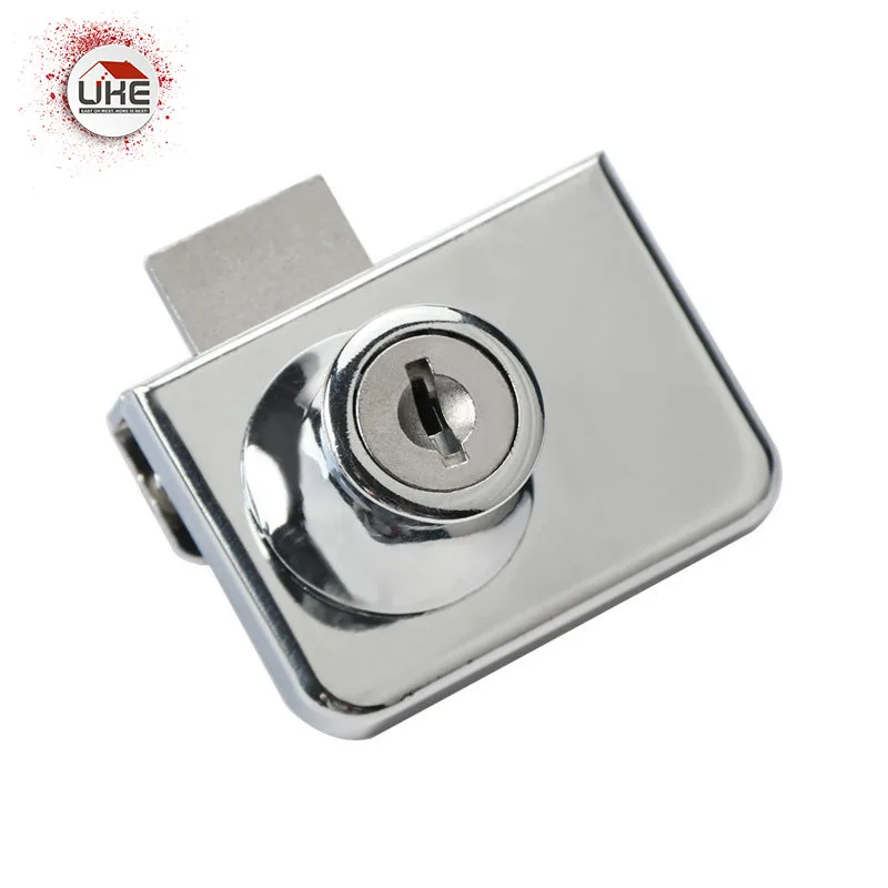 Стекло дверной замок Дисплей шкаф/замки для витрины одиночный/двойной Замок