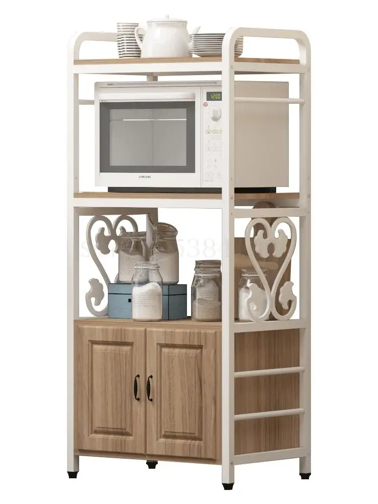 Кухня полка посадки с многослойным покрытием Полочка для микроволновой печи