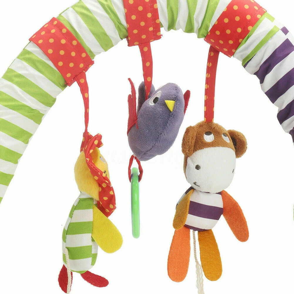 Аксессуары для детской коляски детская игрушка-погремушка зажим кровати