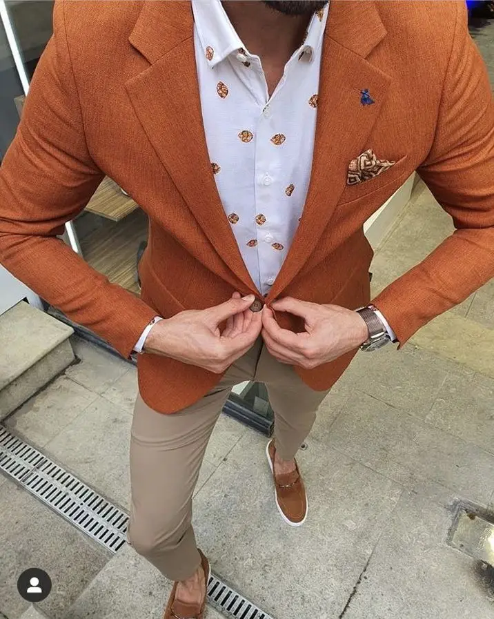 2020 Модный деловой мужской костюм Slim Fit 2 штуки блейзер для смокинга свадьбы