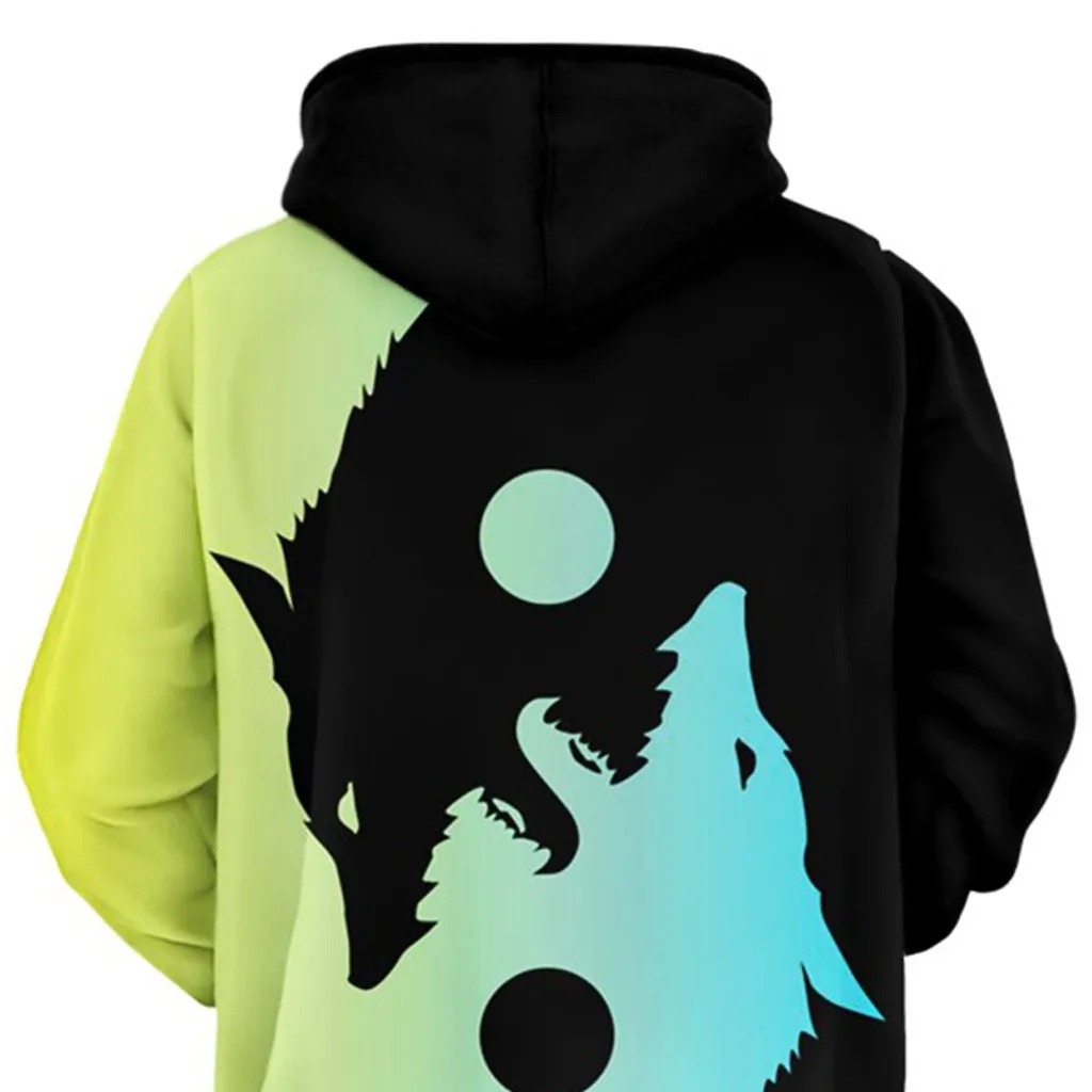 Не новая мужская зимняя Толстовка с длинным рукавом и принтом на Хэллоуин