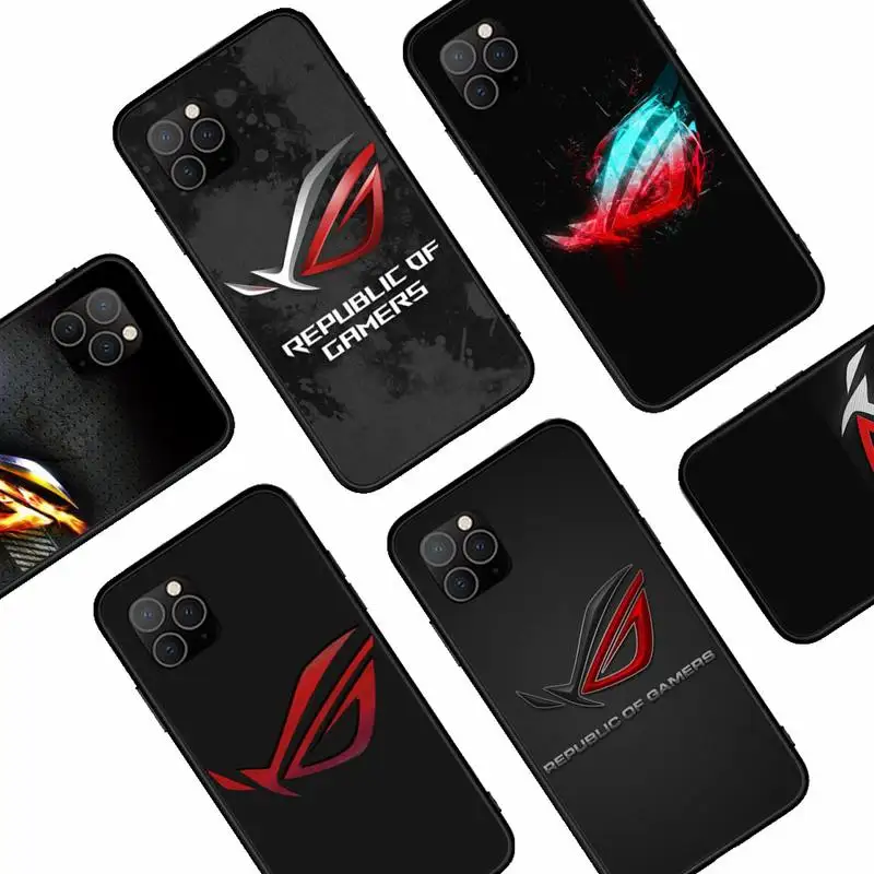

Republic Of Gamers ROG Phone Case For iphone 12 11Pro Max 11 XR XS Max X 8 7 6 6S Plus 5 5S SE 2020 soft Cover Shell