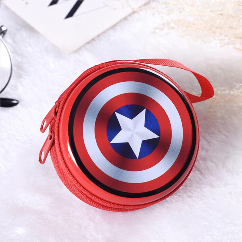 Marvel сумки с изображением Человека-паука Железный человек мини-Кошельки для монет