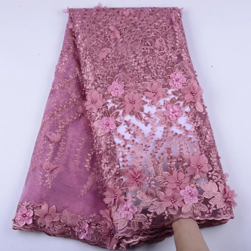 Африканская серая кружевная ткань с аппликациями и камнями для вечернего платья