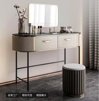dressing table italian minimalist rock board high end makeup table and chair with mirror