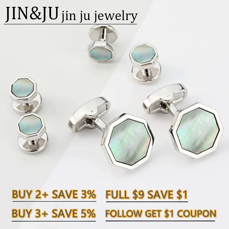 

JIN&JU Cufflinks For Mens Luxury Jewelry Botones Bijoux Homme запонки Buttons Decorativos пуговицы декоративные 단추 Bisutería