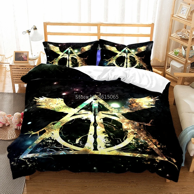 Новый 3d магия романа Поттером Постельное белье постельное с героями