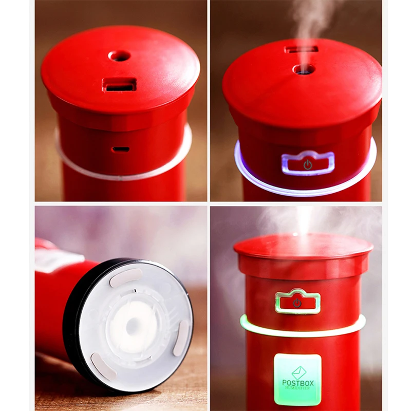 

Creative Multifunction Mini Humidifier Cute Postbox Air Humidifier Aromatherapy Essential Oil Diffuser 200ml Mute Diffuser
