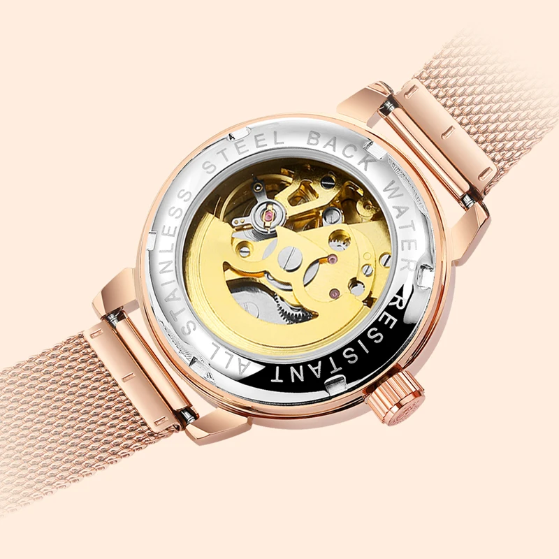 Роскошные брендовые дизайнерские прозрачные водонепроницаемые автоматические