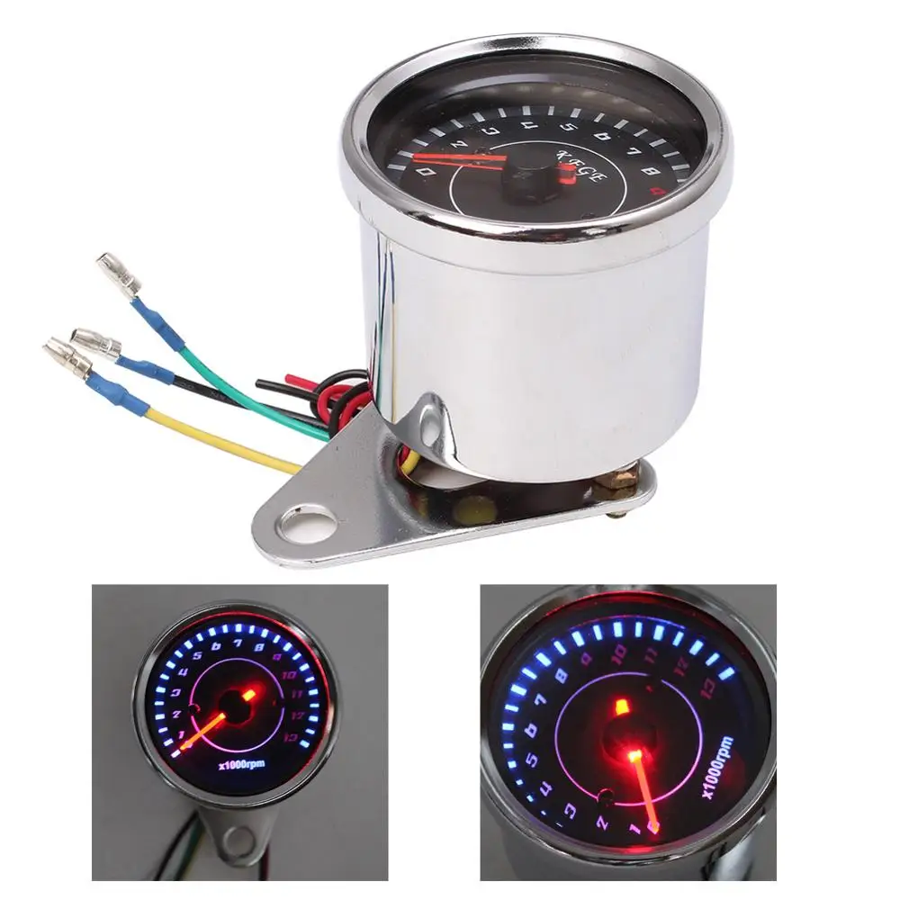 1000 об/мин Универсальный мотоциклетный Тахометр светодиодный экран DC 12 В