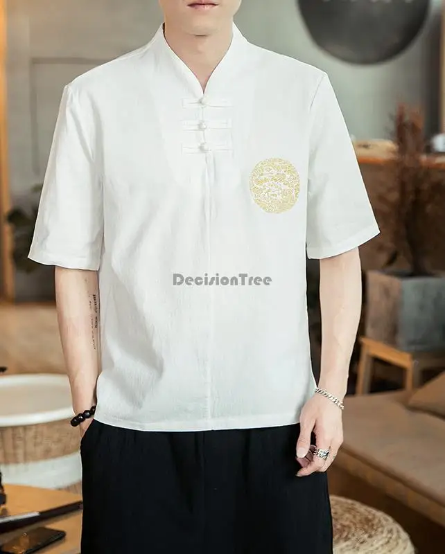 

2022 japanese and korea style cuisine uniforms pure colour chef cook uniforms cotton and linen printing design cook work wear