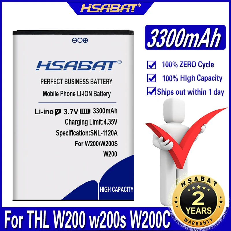 Аккумулятор HSABAT 3300 мАч для THL W200 w200s W200C | Мобильные телефоны и аксессуары