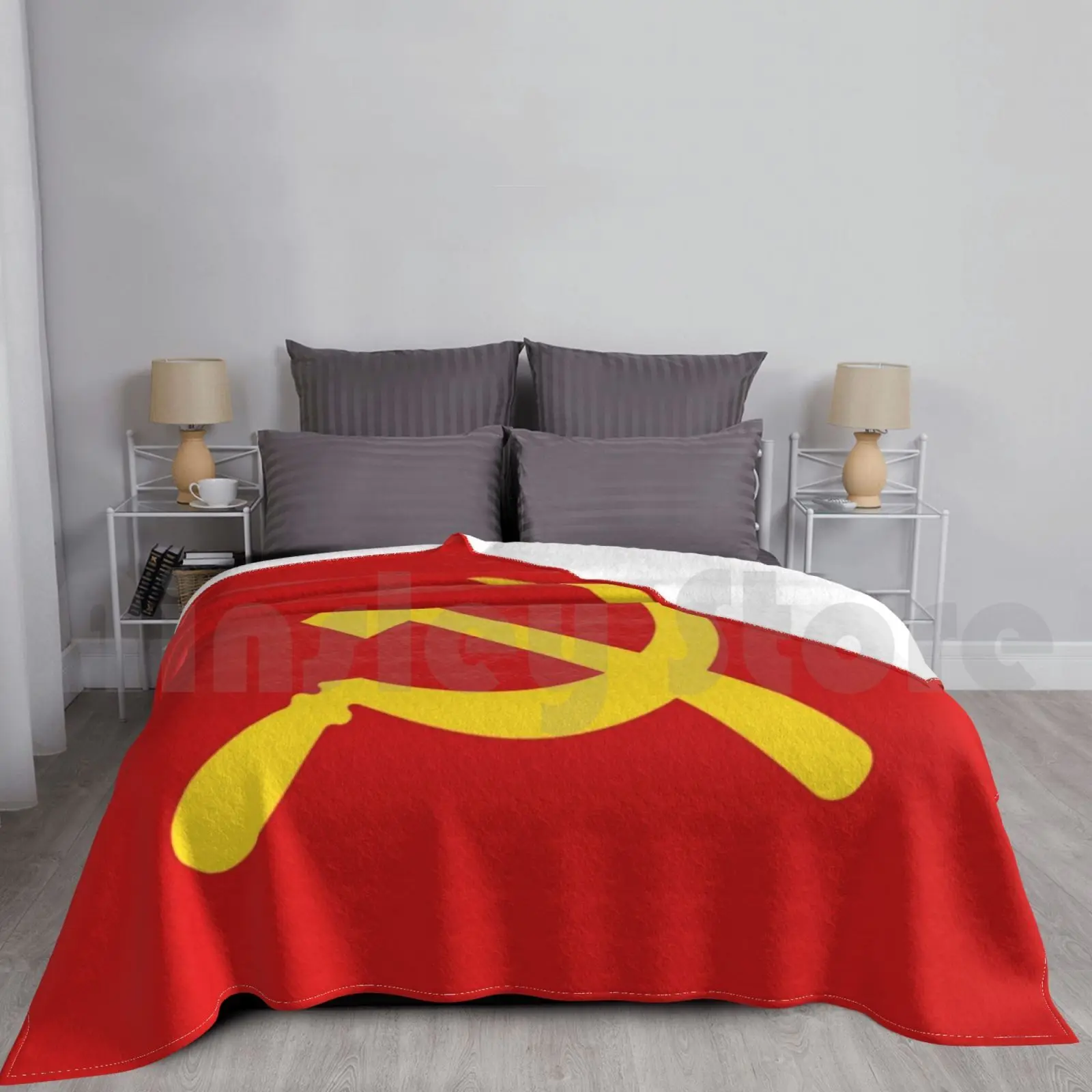 Одеяло с молотом и серпом модное индивидуальное молоток серп Россия Советский