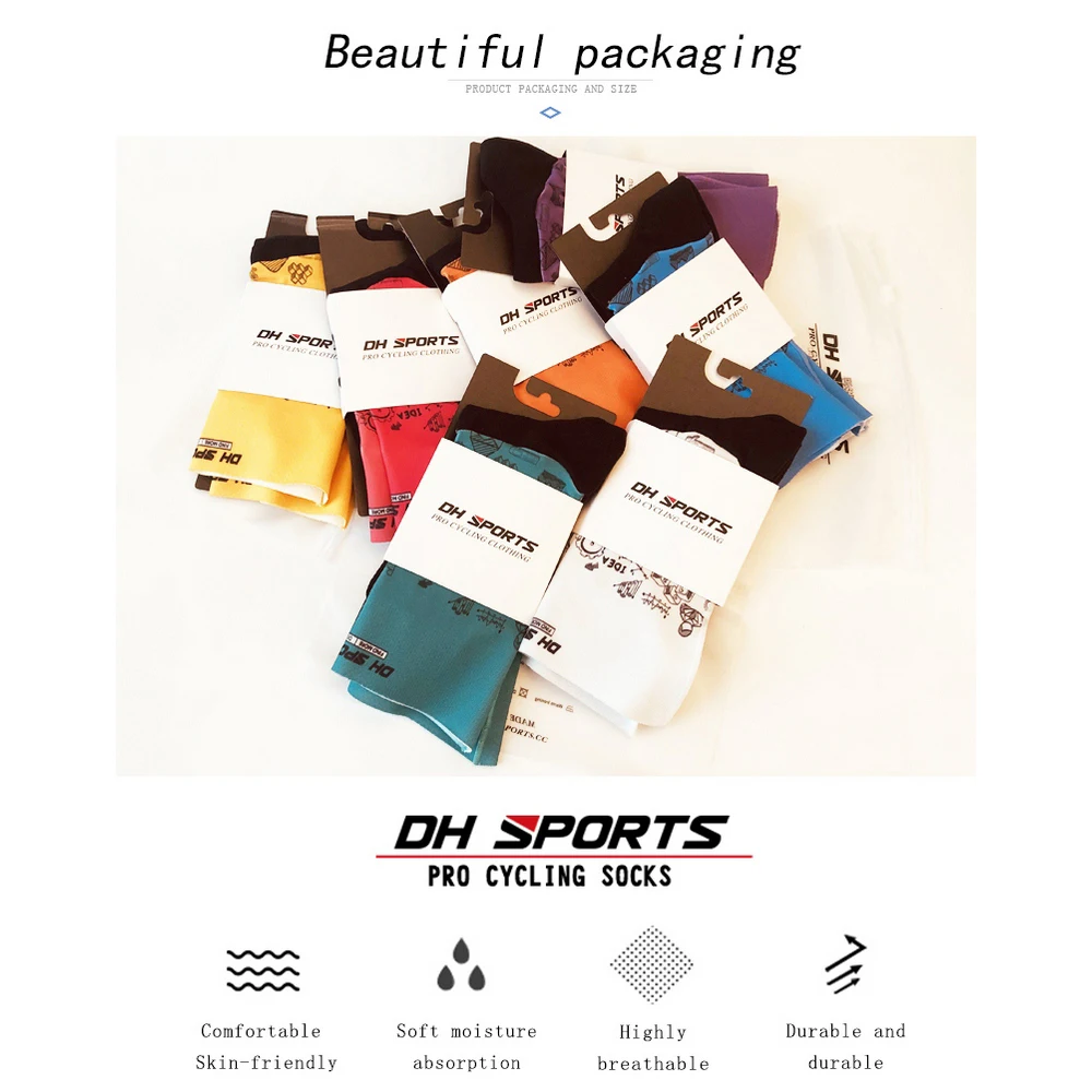 

Cycling Socks Men Women Bicycle Running Sport Socks Fiber Fabric Professional Comfortable Anti Slip Hiking Climbing Socks