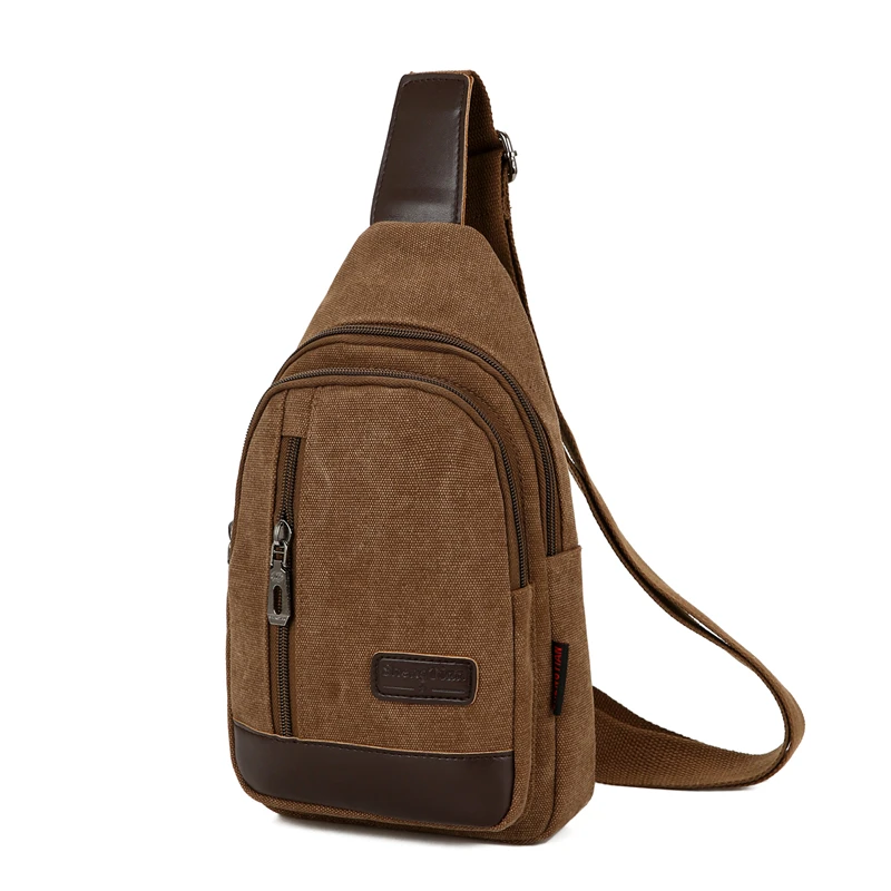 Мужская Холщовая Сумка через плечо модная винтажная водонепроницаемая сумка в