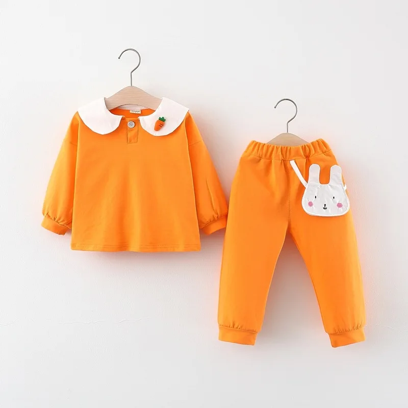 Комплект спортивной одежды для маленьких девочек спортивная одежда Спортивный