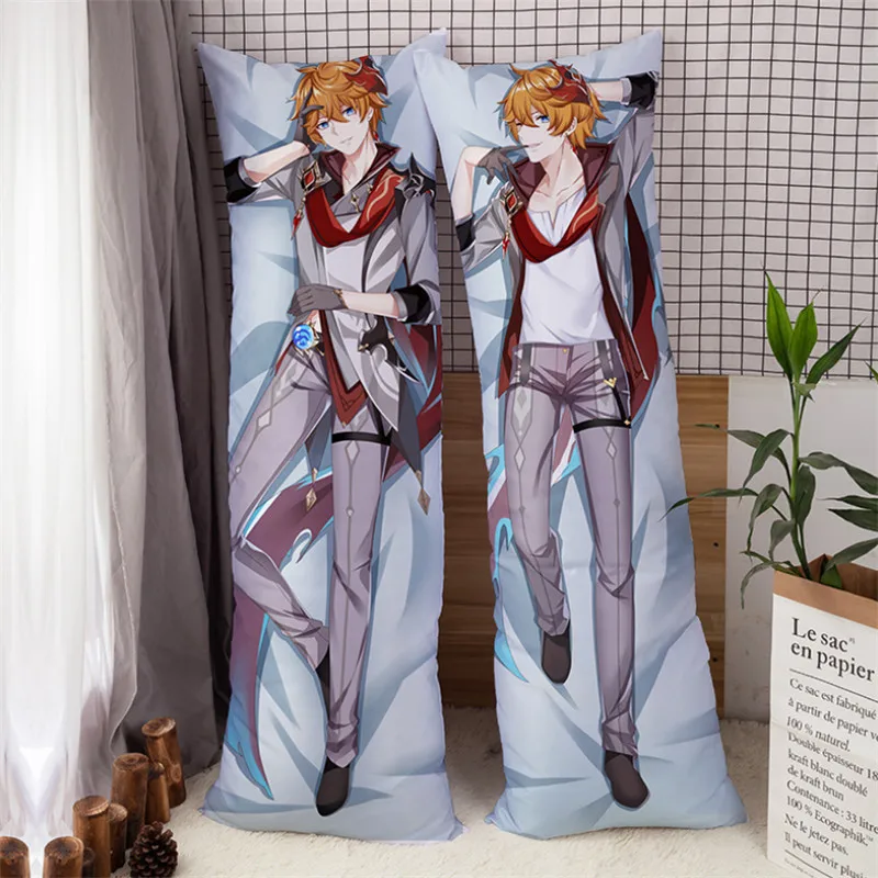 

Game Genshin Impact Tartaglia Pillow Case Cosplay Dakimakura Cartoon Kawaii Men Women Costume Accessories