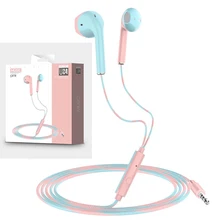 U24 Wire Stereo Earphone 3.5MM IN-Ear Headphone Running Music Game Earphone Noise Cancel For Mobile Phone PC PAD Laptop With Mic