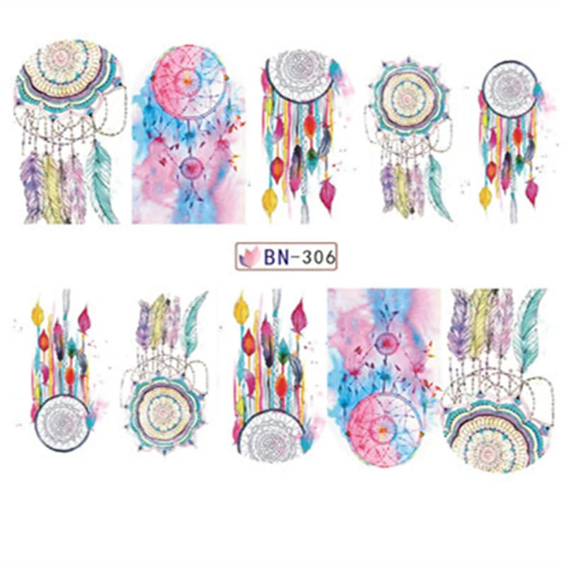 Recuerdame 12 Дизайнов наклейки для ногтей ветряная мельница фантазия изображение