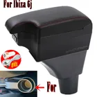 Подлокотник для Ibiza 6j, центральный контейнер для хранения, подлокотник с USB-интерфейсом