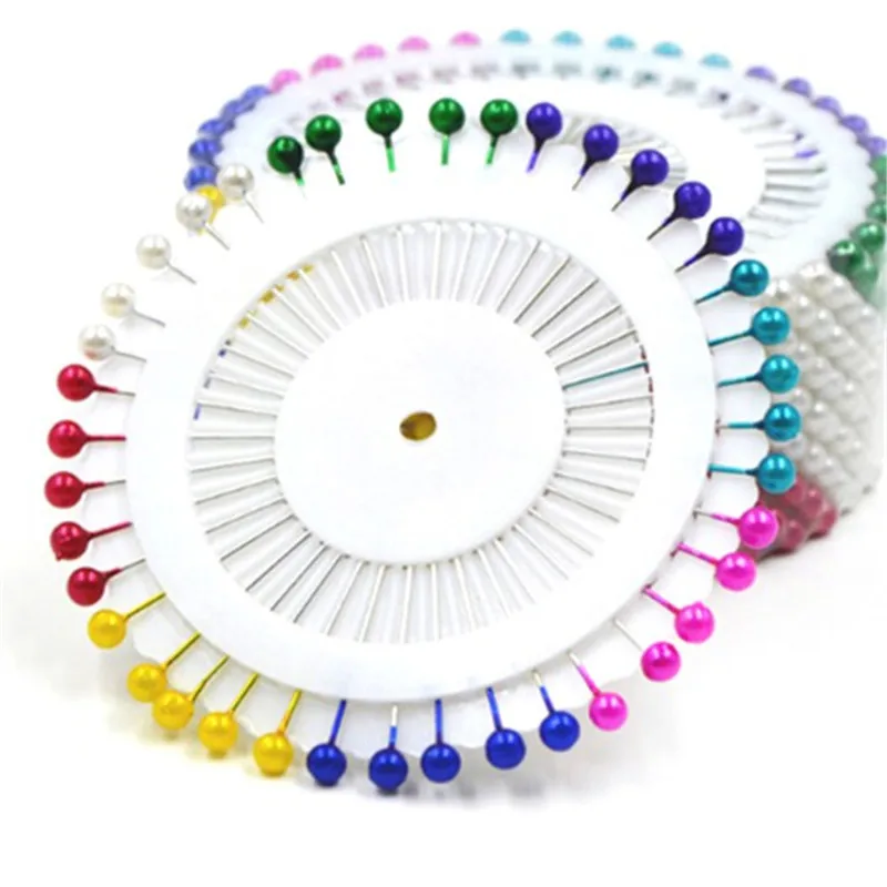 480 шт./лот швейные булавки с круглой жемчужной головкой для изготовления одежды