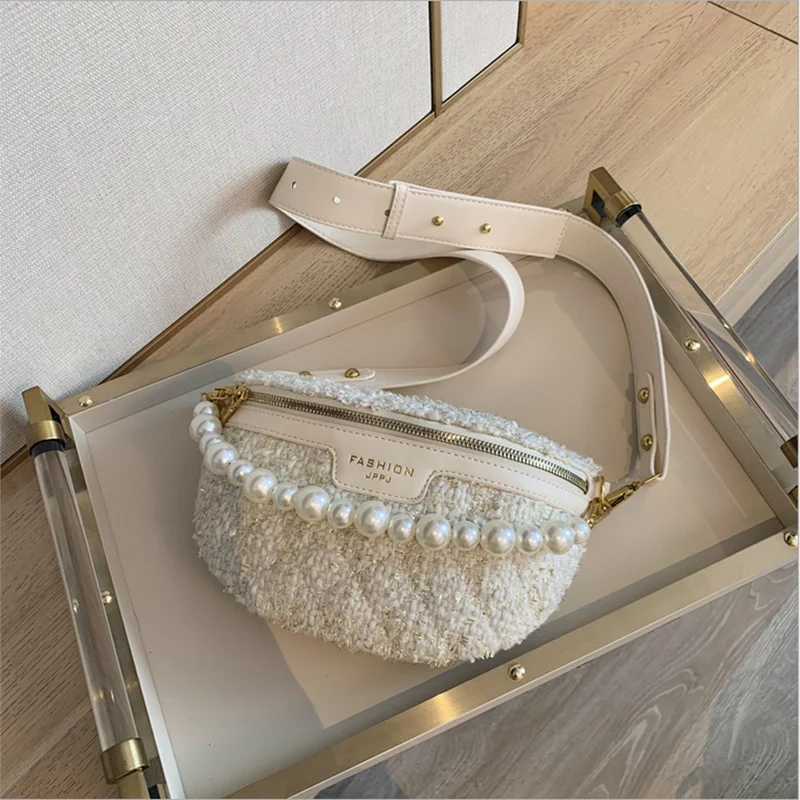 

2020 new fashion fashion fashion, super texture small bag, women's cotton and hemp bag chain, chest bag, leisure and versatile m