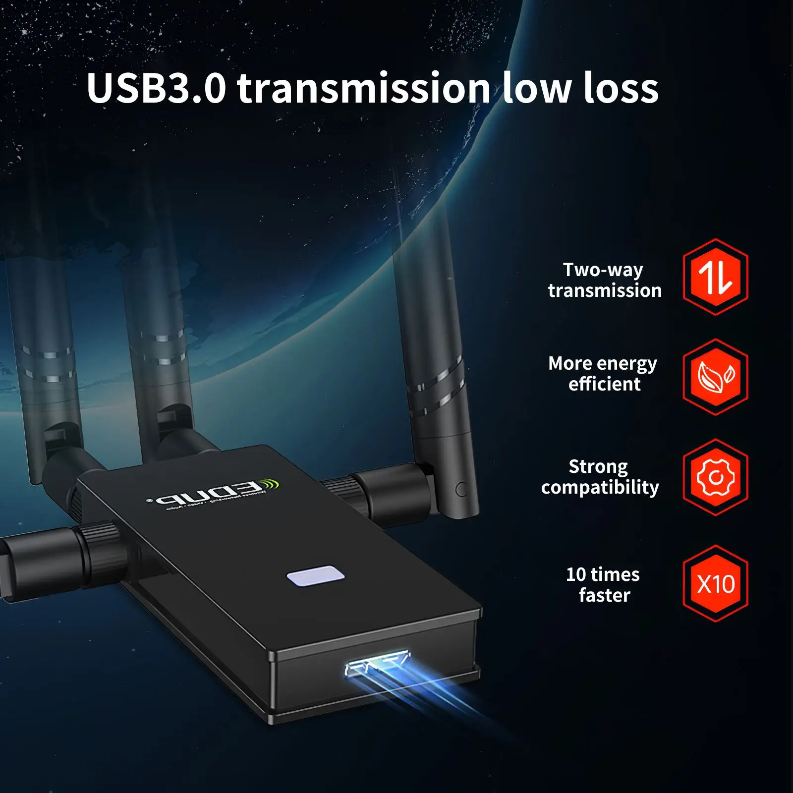 

Wireless WiFi Repeater 1900M Router USB Wireless Network Card Free Driver 2.4G 5G Dual Wireless Wifi Dongle Antenna Band