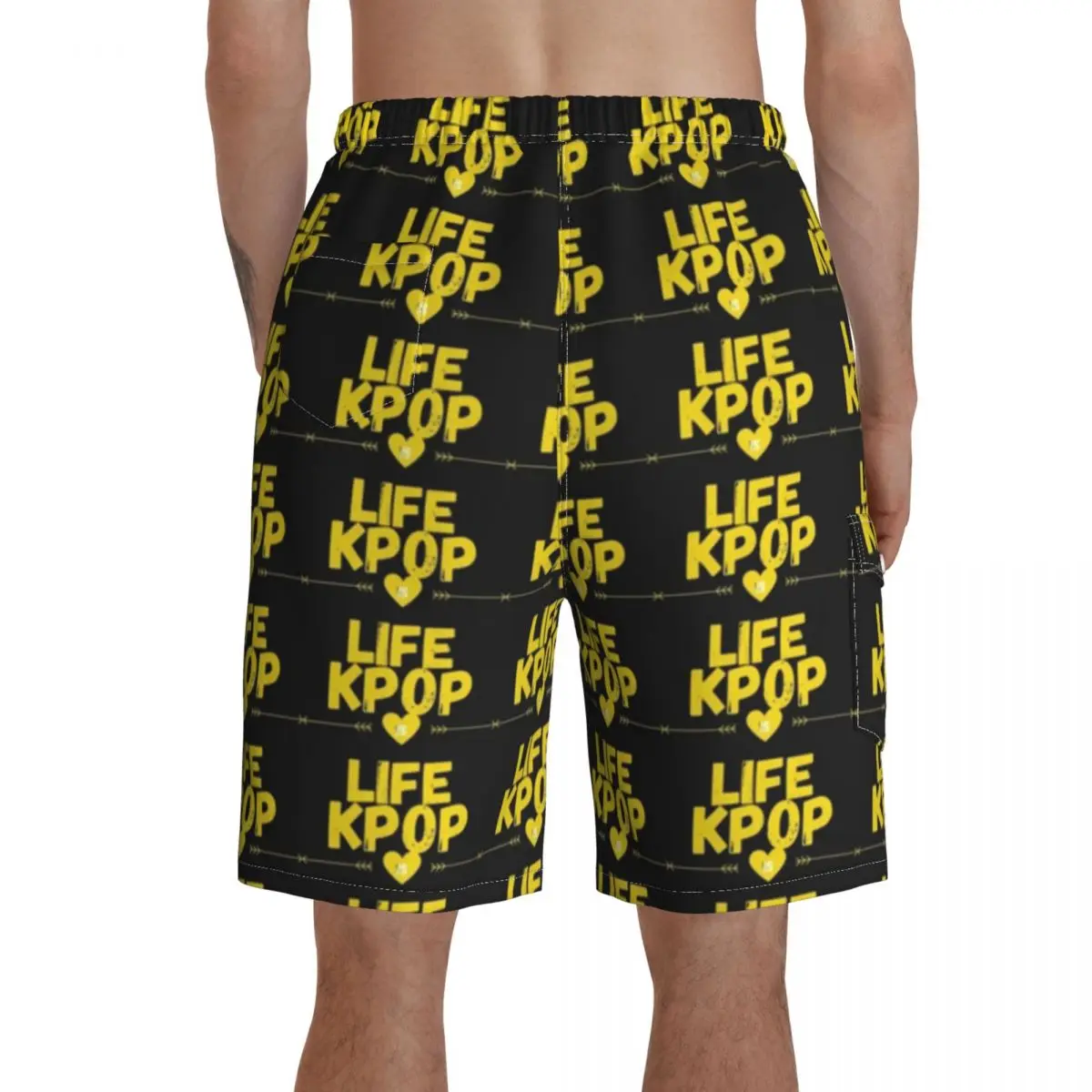 

Kpop Board Shorts Swimming Trunks Polyester Men Beach Funny Swim Trunks