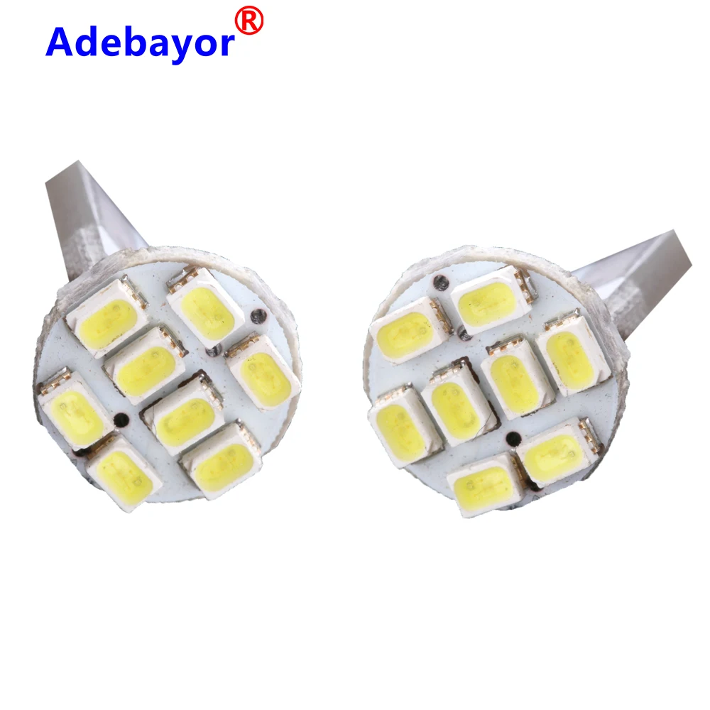 1000 шт PCB T10 Светодиодная лампа 1206 8 SMD W5W 64LM 147 габаритная дверная цвет белый 12