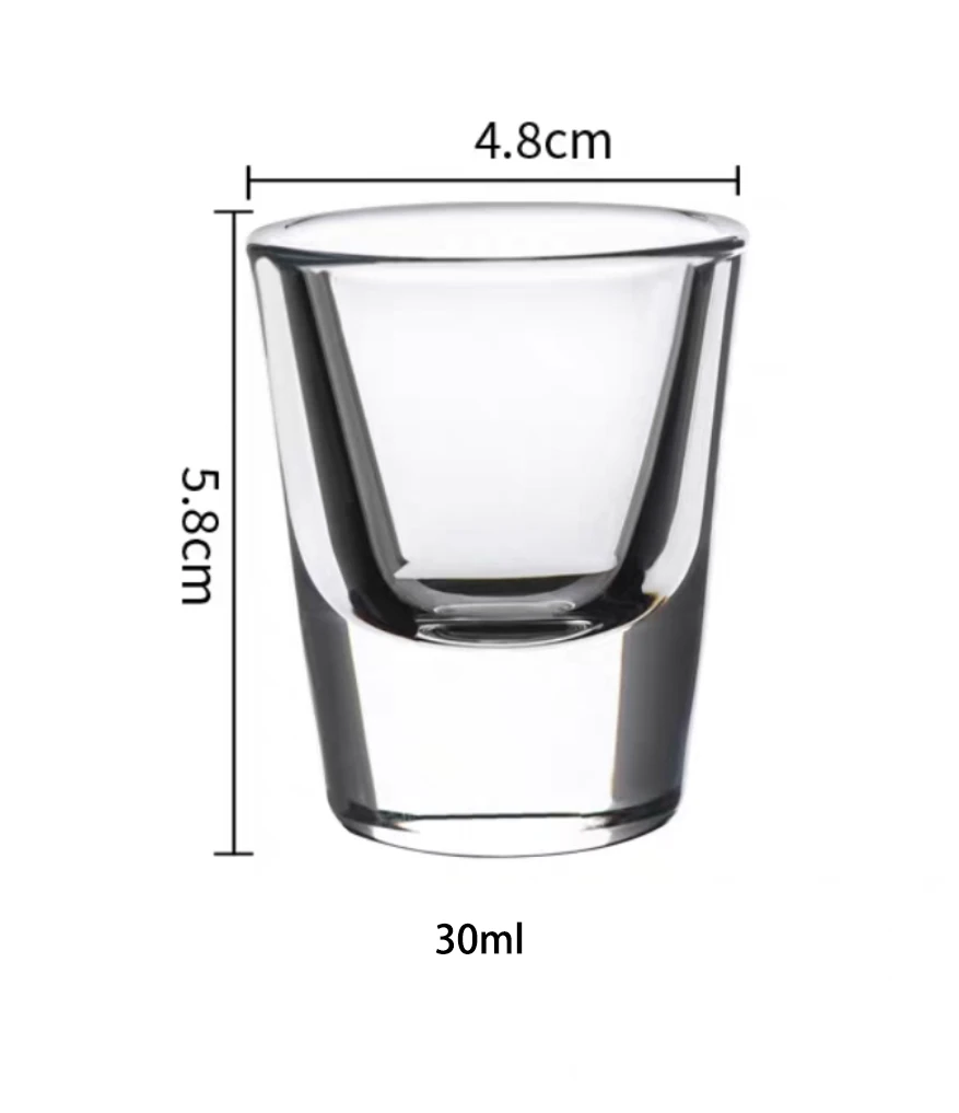 

JOUDOO 2/4/6/8PCS Crystal Cup Shot Glass Cup Creative Spirits Wine Glass Cup glasses Party Drinking Charming Thick Bottom Cup 35