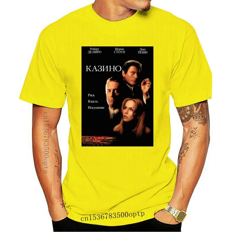

New Casino Movie Poster Men Funny Tshirt Fashion Harajuku Tshirts Cool Logo T Shirts Short Sleeves Tee Shirt Mens Tops