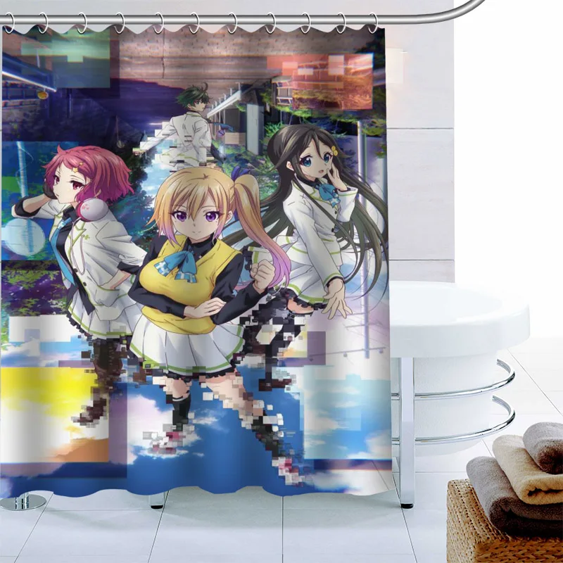 

Водонепроницаемая занавеска для душа ShunQian Schwarzesmarken из полиэстера