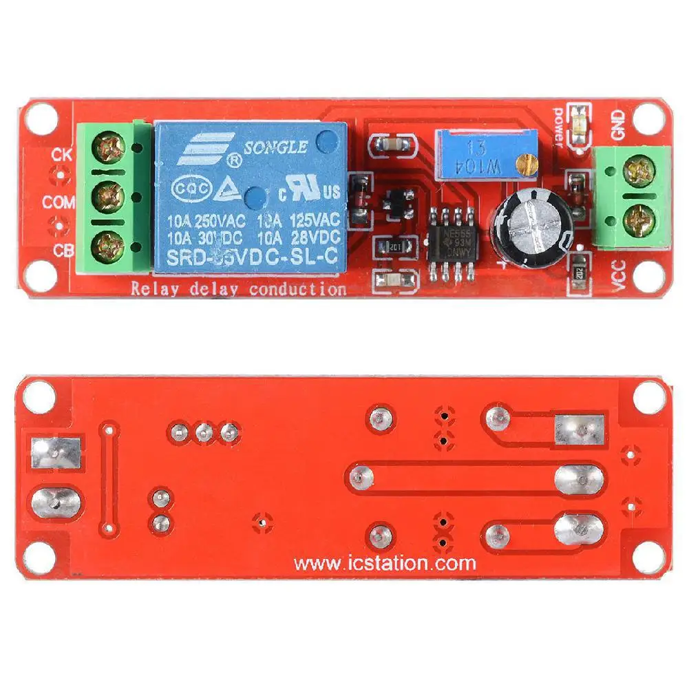 5Pcs DC 12V Delay Relay Shield NE555 Timer Switch Adjustable Module 6*2CM | Обустройство дома