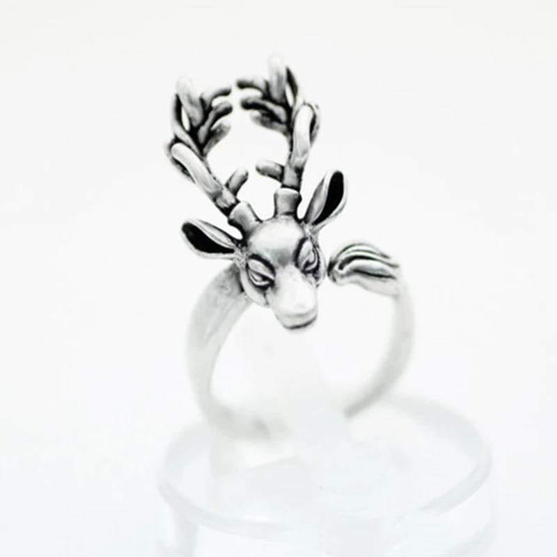 Fei Ye лапы Винтаж с серебряным покрытием палец в эксцентричном ретростиле олень