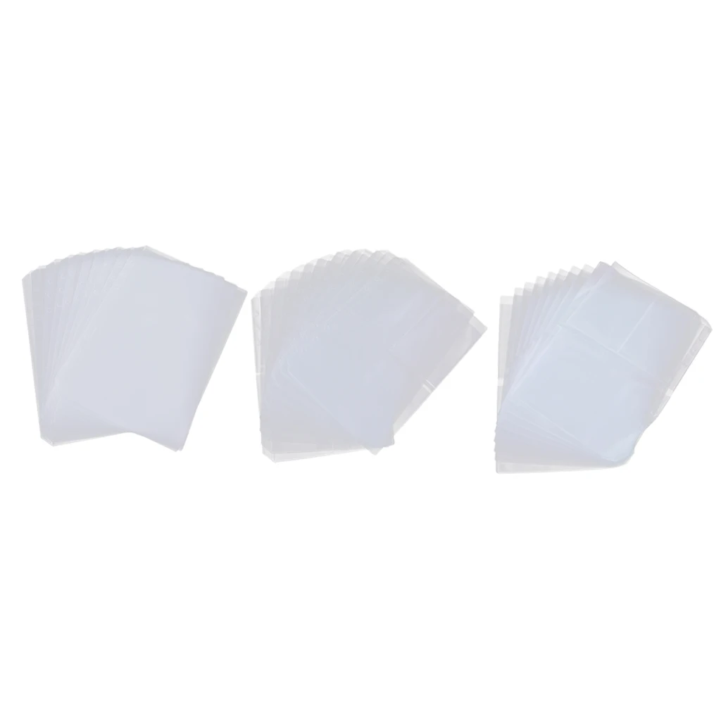 

6-Ring Plastic Binder Pockets/Document Pouch/Name Card Credit Card Holder Bag, 10 Pcs Binder Planner Notebook Refills Pockets