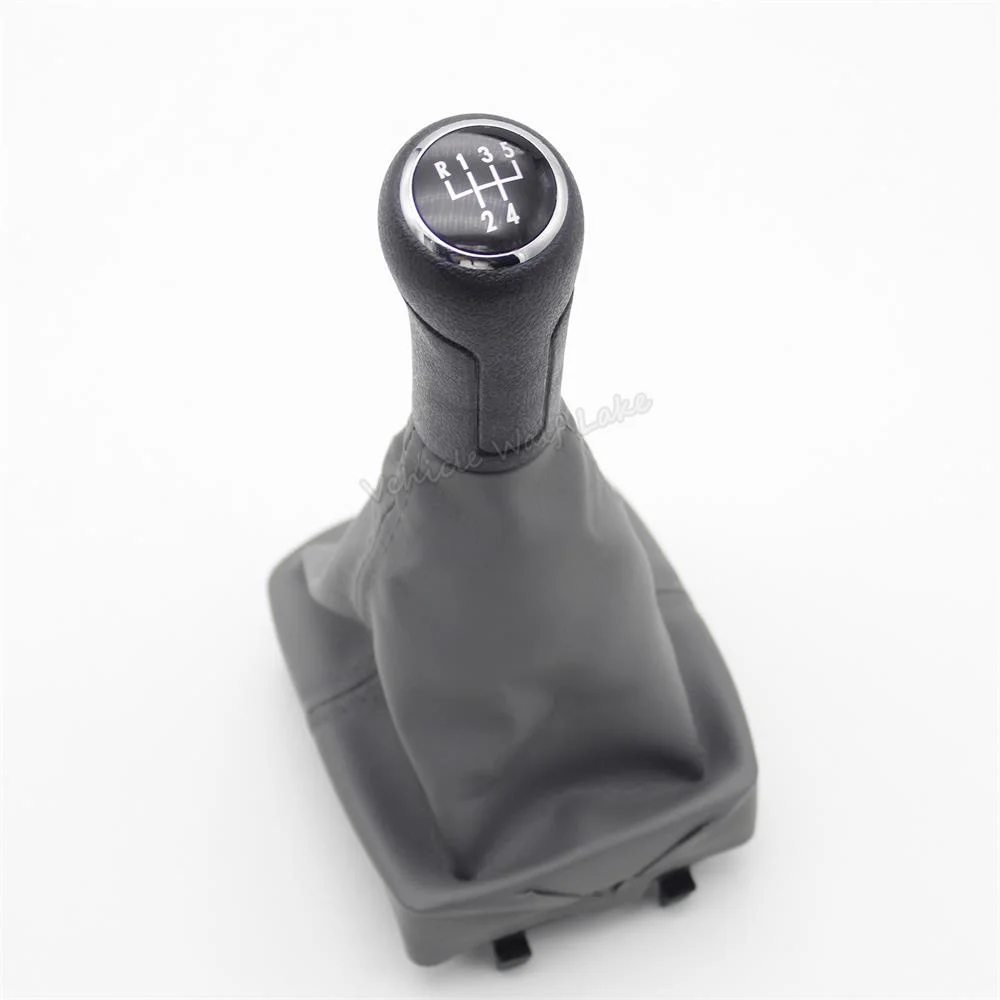 Для VW Polo 9N 9N2 2002 2003 2004 2005 2006 2007 2008 2009 2010 поло седан 5 Скорость Шестерни рукоятка рычага переключения передач Gaitor кожаный