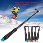 19-дюймовый выдвижной шест палка для селфи ручной монопод с адаптером крепления для камер GoPro 5 6 7 8 9 SJCAM XiaoYi