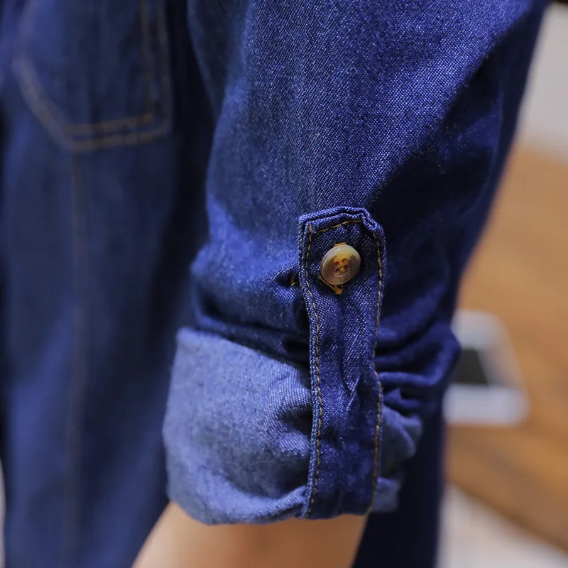 

Women Shirts Denim Jean Shirt Blouse Tops New 2021 Spring Summer Ladies Jeans Shirts Casual Womens Blusas Long Sleeve Female Top