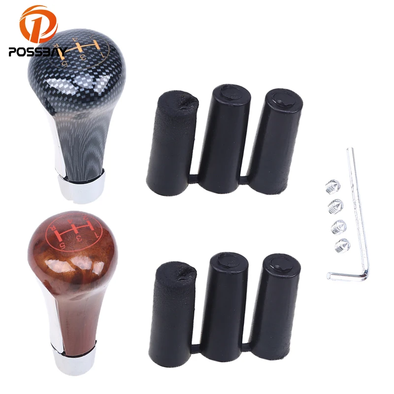 Ручка переключения передач из углеродного волокна и алюминия 5 скоростей|lever knob|car