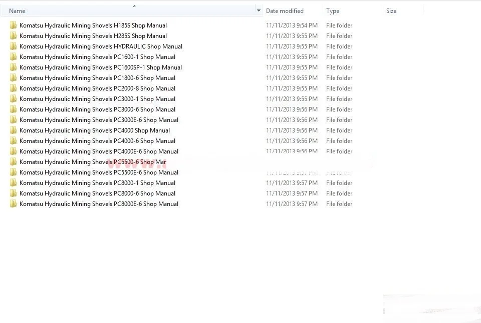 Лопаты для гидравлических горных работ Komatsu руководство магазина (все) |