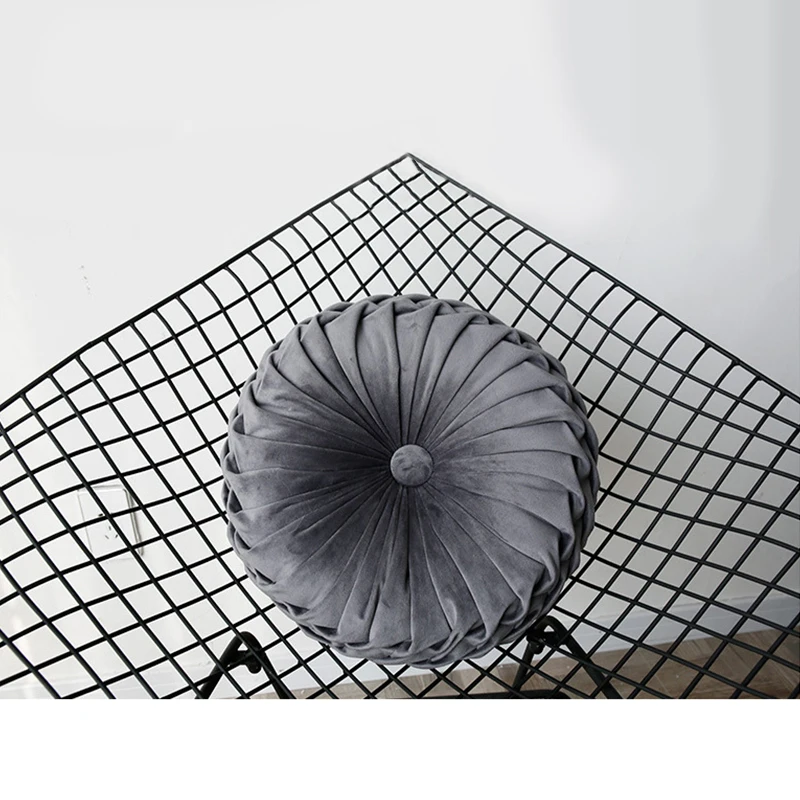 Утолщение круглый диван татами бархатная заполненная подушка для офисного