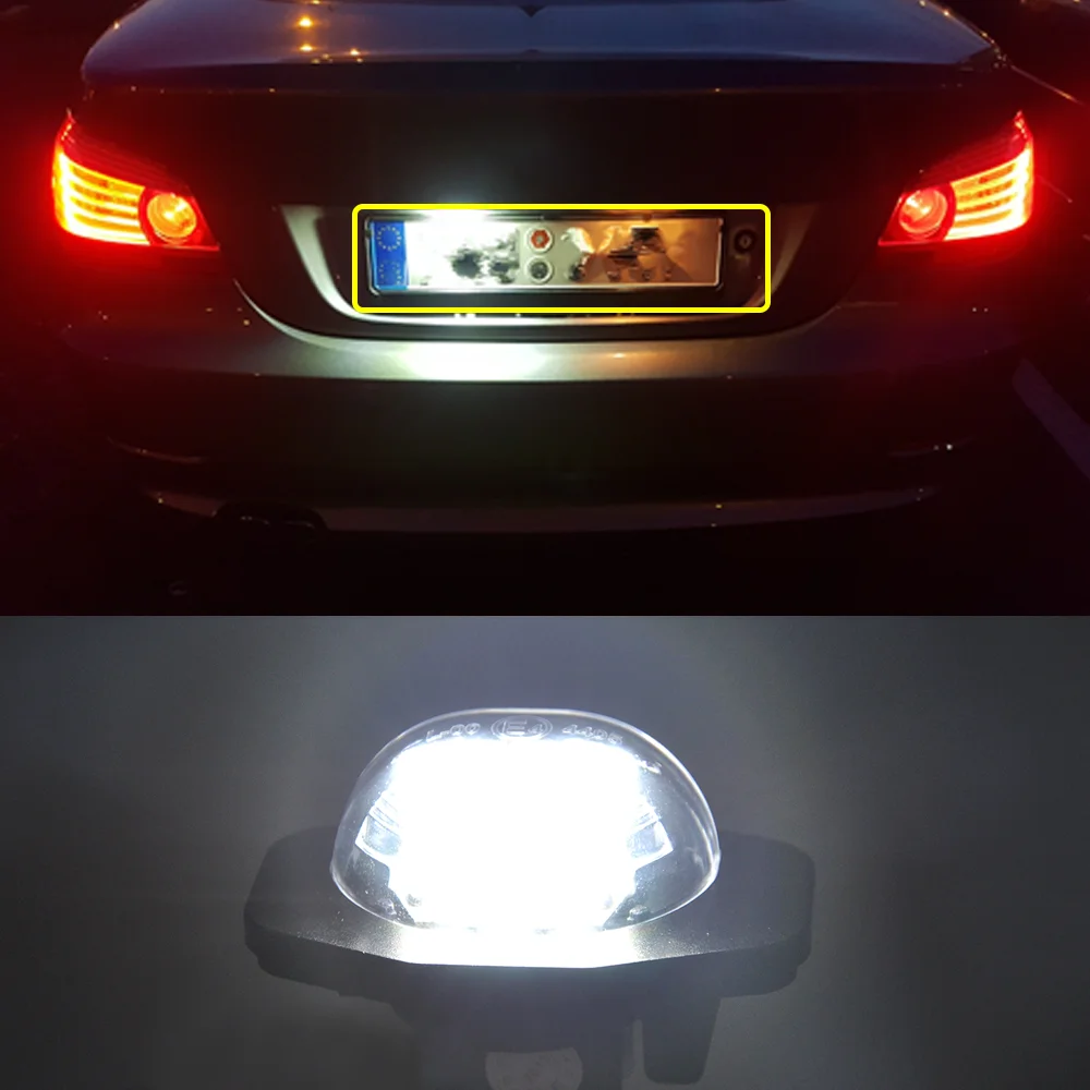

2pcs Car License Plate Lights White Error Free LED Number Lamps For TOYOTA ADE150 ZRE142 ZZE14 ZRE152 CE140 ZGE21 ASL30 NLP110