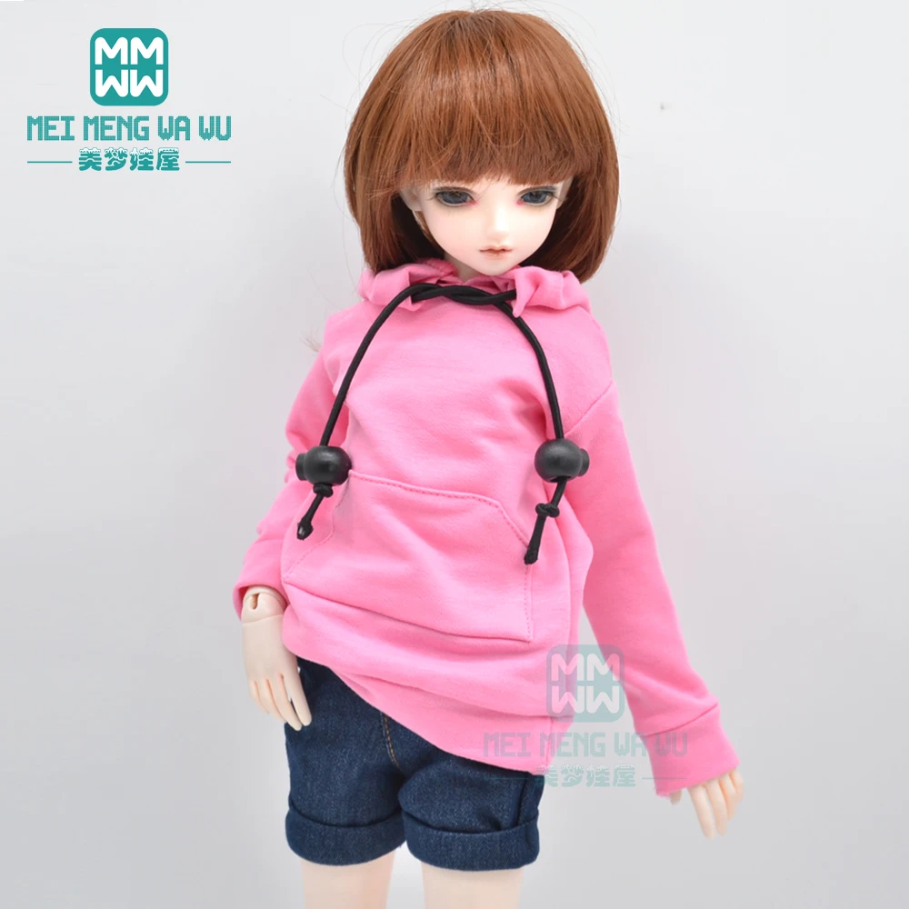 Одежда для кукол BJD 30-45 см 1/4 дюйма MSD MYOU YOSD модный свитер с капюшоном белый черный